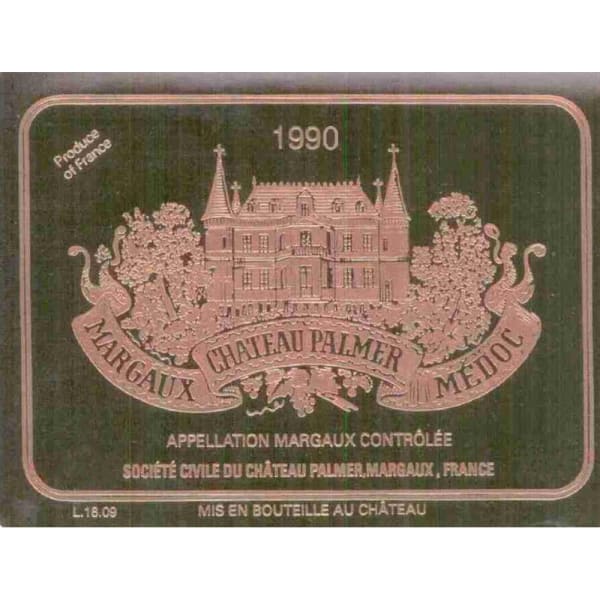 Rượu vang đỏ Chateau Palmer 1990