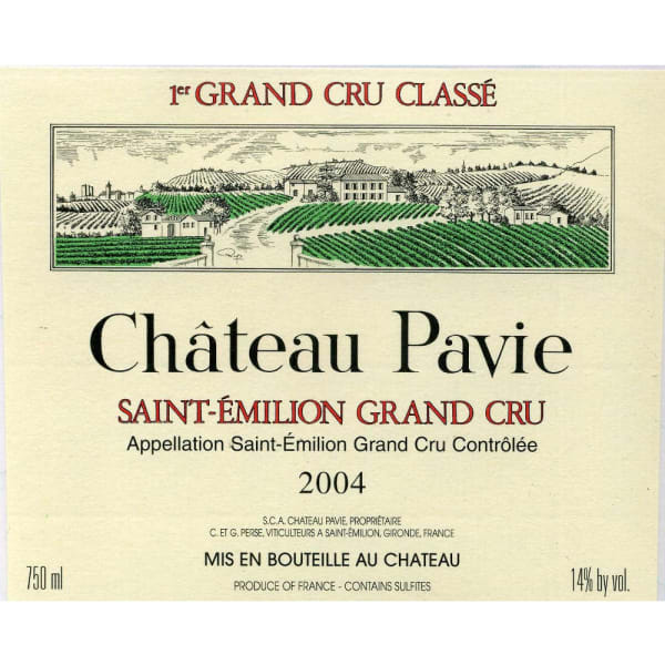 Rượu vang đỏ Chateau Pavie (chai 3 lít) 2004