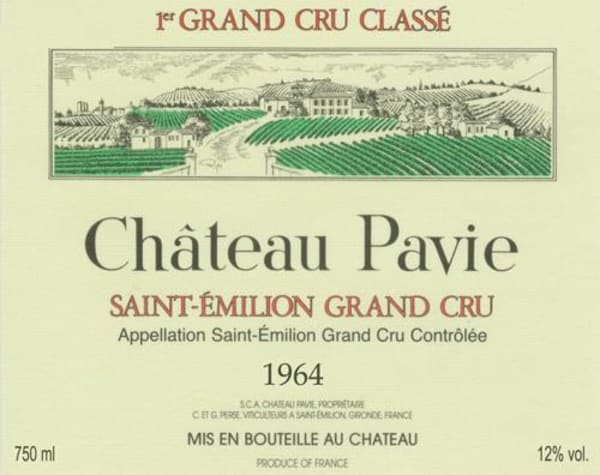 Rượu vang đỏ Chateau Pavie Saint-Emilion Grand Cru 1964