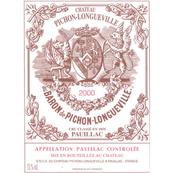 Rượu vang đỏ Chateau Pichon-Longueville Baron (chai Magnum 1,5 lít) 2000