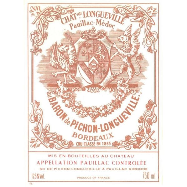 Rượu vang đỏ Chateau Pichon-Longueville Baron 1953