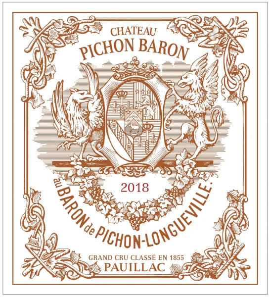Rượu vang đỏ Chateau Pichon-Longueville Baron (chai 3 lít) 2018