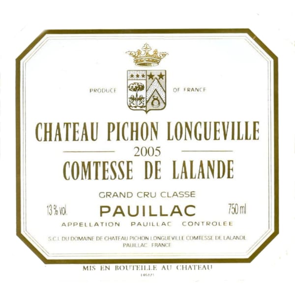 Rượu vang đỏ Chateau Pichon Longueville Comtesse de Lalande (chai Magnum 1,5 lít) 2005
