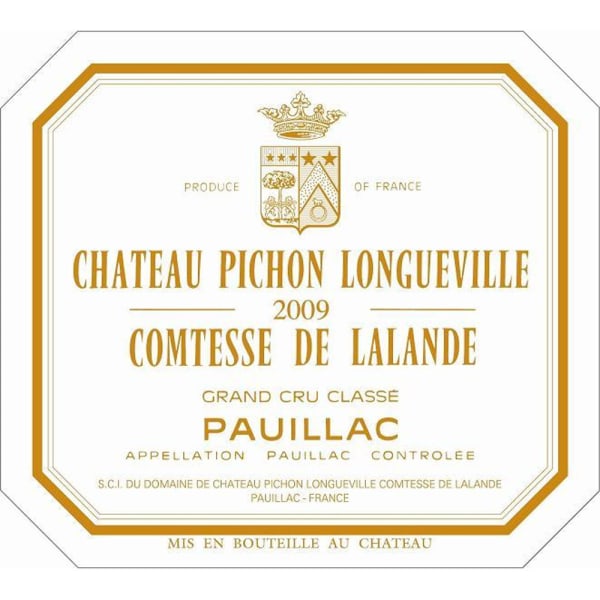 Rượu vang đỏ Chateau Pichon Longueville Comtesse de Lalande 2009