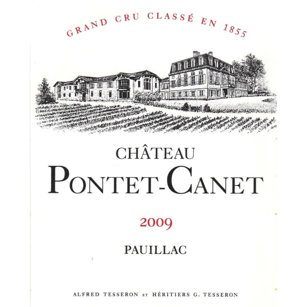 Rượu vang đỏ Chateau Pontet-Canet (chai 3 lít) 2009