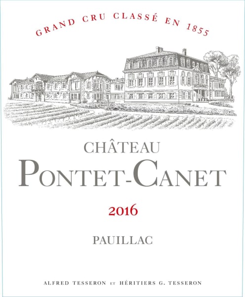 Rượu vang đỏ Chateau Pontet-Canet (chai 3 lít) 2016