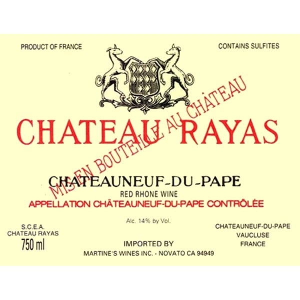 Rượu vang đỏ Chateau Rayas Chateaneuf-du-Pape Reserve 2005