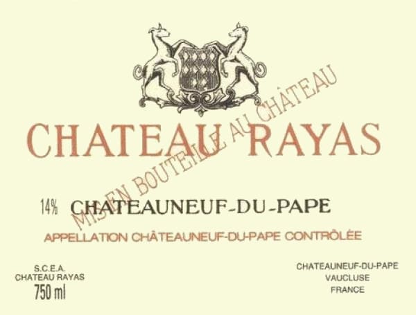 Rượu vang đỏ Chateau Rayas Chateaneuf-du-Pape Reserve 2006