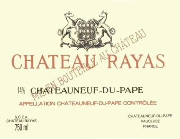 Rượu vang đỏ Chateau Rayas Chateaneuf-du-Pape Reserve 2007