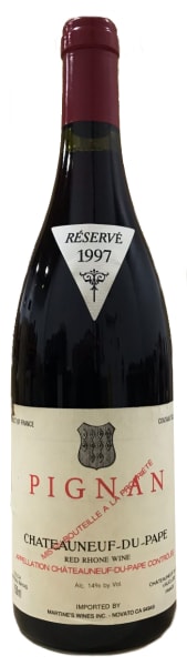 Rượu vang đỏ Chateau Rayas Pignan Chateauneuf-du-Pape Reserve (slightly stained label) 1997