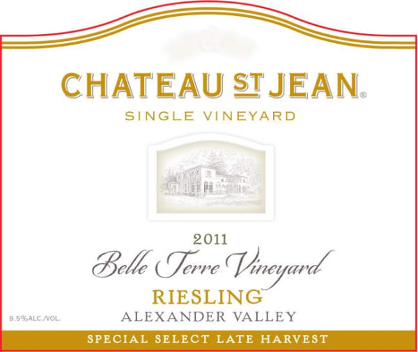 Rượu vang trằng Chateau St. Jean Belle Terre Vineyard Late Harvest Riesling 2011