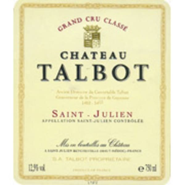 Rượu vang đỏ Chateau Talbot (chai Magnum 1,5 lít) 1989