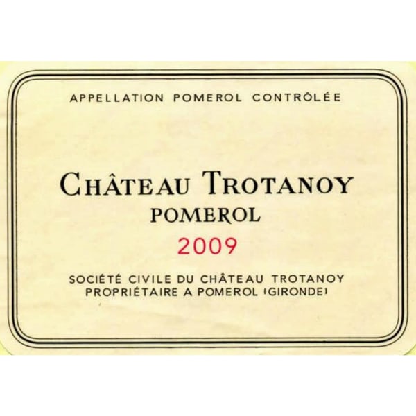 Rượu vang đỏ Chateau Trotanoy 2009