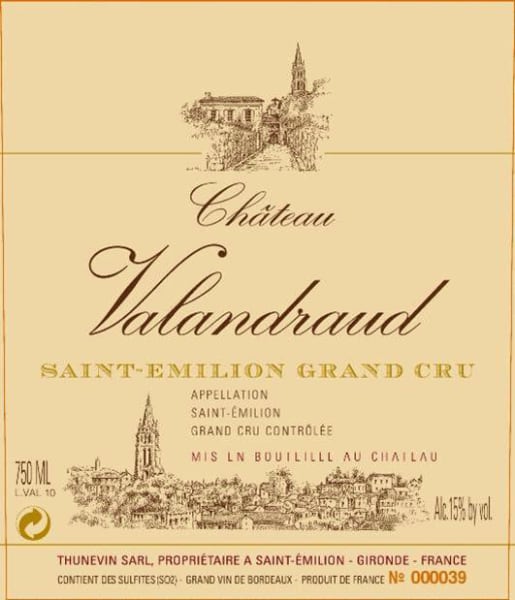 Rượu vang đỏ Chateau Valandraud 1996