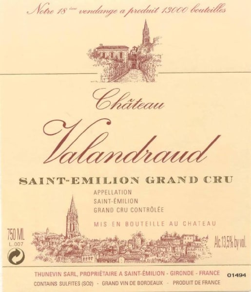 Rượu vang đỏ Chateau Valandraud 2009