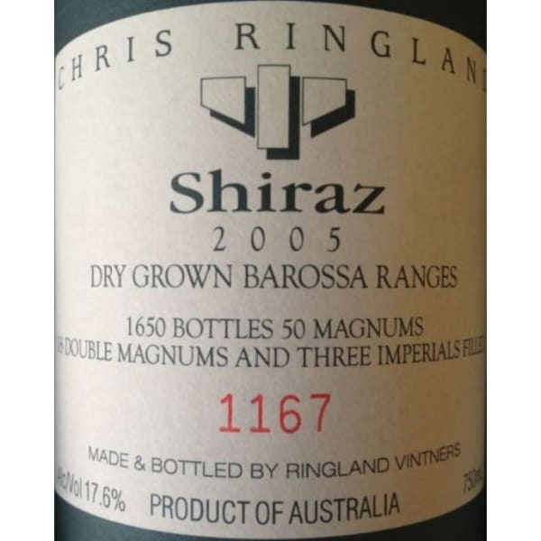 Rượu vang đỏ Chris Ringland Shiraz 2005