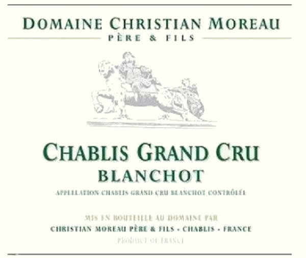 Rượu vang trằng Christian Moreau Chablis Blanchot Grand Cru 2021