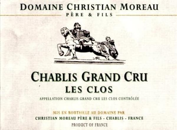 Rượu vang trằng Christian Moreau Chablis Les Clos Grand Cru 2014