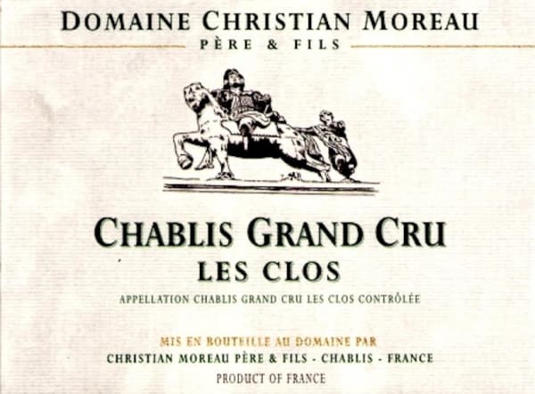 Rượu vang trằng Christian Moreau Chablis Les Clos Grand Cru 2016