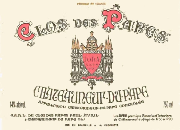 Rượu vang đỏ Clos des Papes Chateauneuf-du-Pape (chai 3 lít) 2007