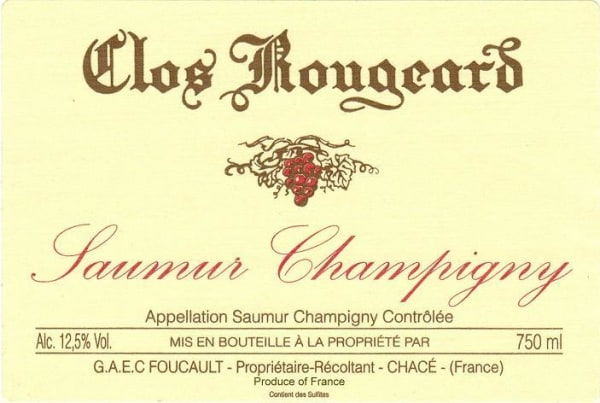Rượu vang đỏ Clos Rougeard Saumur-Champigny Le Clos 2009