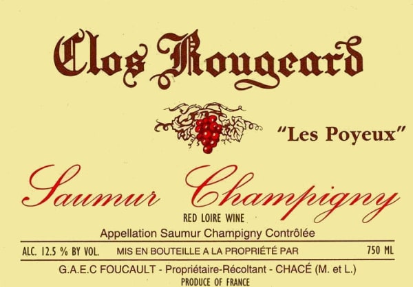 Rượu vang đỏ Clos Rougeard Saumur-Champigny Les Poyeux 2009