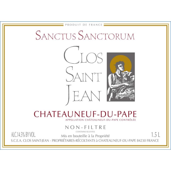 Rượu vang đỏ Clos Saint Jean Sanctus Sanctorum (chai Magnum 1,5 lít) 2012