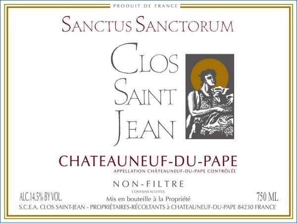 Rượu vang đỏ Clos Saint Jean Sanctus Sanctorum (chai Magnum 1,5 lít) 2015