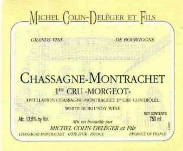 Rượu vang trằng Colin-Deleger Chassagne-Montrachet Morgeot Premier Cru 1998