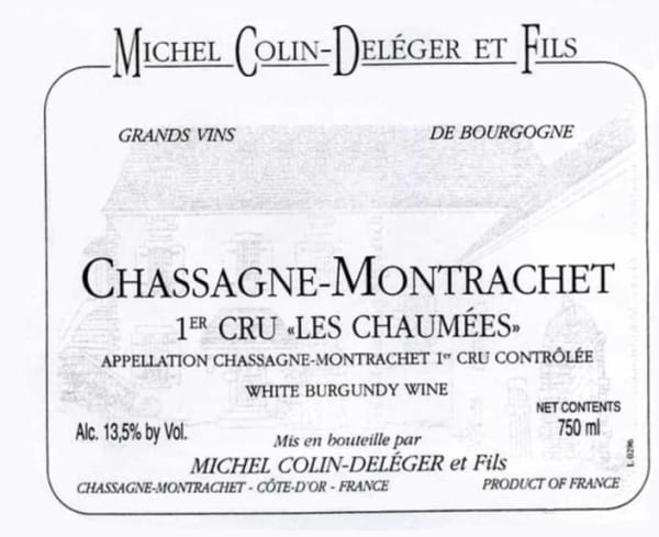 Rượu vang trằng Colin-Deleger Les Chaumees 2002