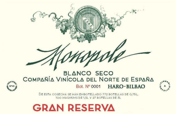 Rượu vang trằng Cune Monopole Clasico Gran Reserva 2015
