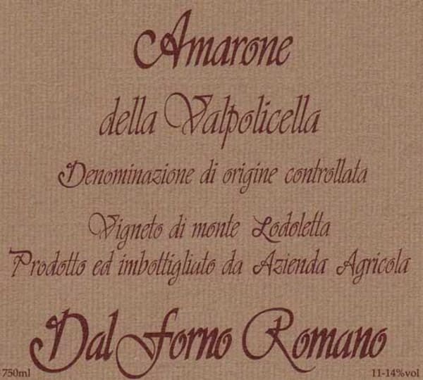 Rượu vang đỏ Dal Forno Romano Monte Lodoletta Amarone della Valpolicella 2010