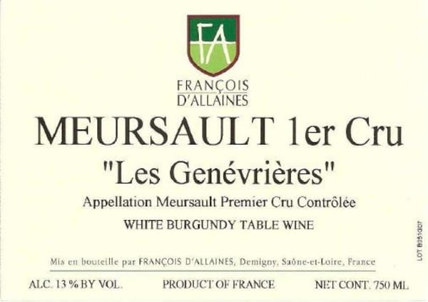 Rượu vang trằng Darviot-Perrin Domaine Darviot-Perrin Les 2010