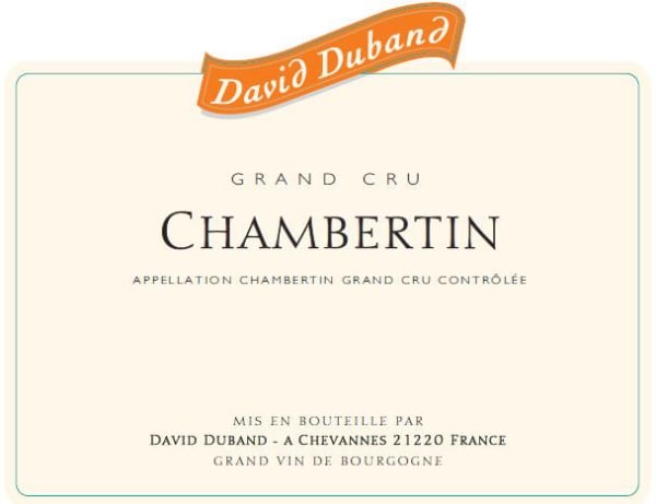 Rượu vang đỏ David Duband Chambertin Grand Cru 2013