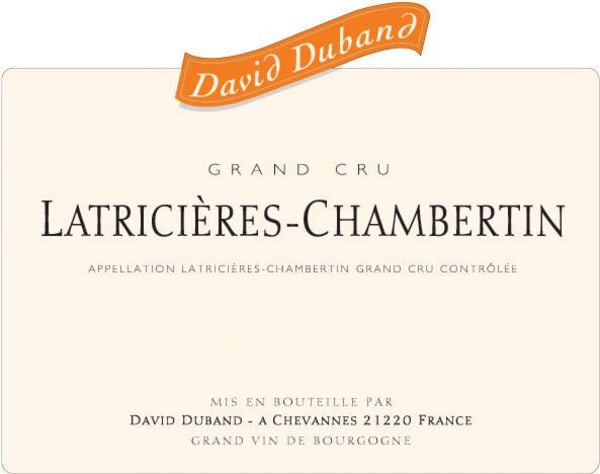 Rượu vang đỏ David Duband Latricieres-Chambertin Grand Cru 2013