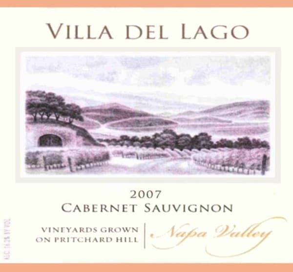 Rượu vang đỏ Del Dotto Villa del Lago Pritchard Hill Cabernet Sauvignon 2007