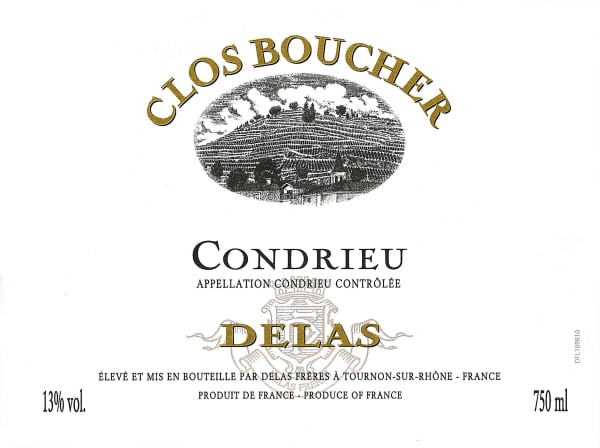 Rượu vang trằng Delas Condrieu Clos Boucher Viognier 2017