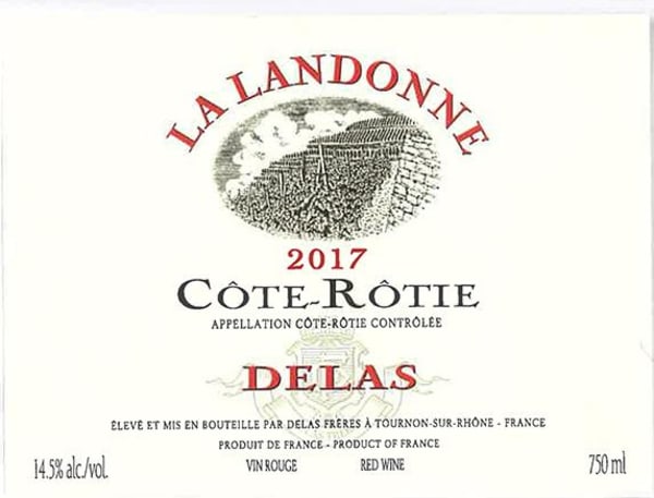 Rượu vang đỏ Delas Cote Rotie La Landonne 2017