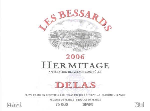 Rượu vang đỏ Delas Hermitage Les Bessards (chai Magnum 1,5 lít) 2006