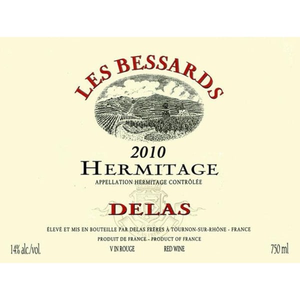 Rượu vang đỏ Delas Hermitage Les Bessards (chai Magnum 1,5 lít) 2010