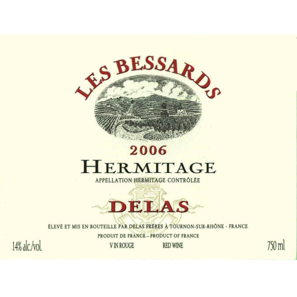 Rượu vang đỏ Delas Hermitage Les Bessards 2006