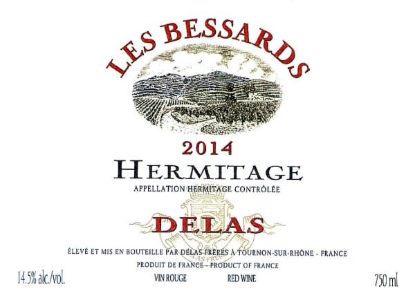 Rượu vang đỏ Delas Hermitage Les Bessards 2014