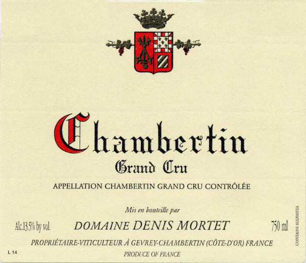 Rượu vang đỏ Denis Mortet Chambertin Grand Cru 2007
