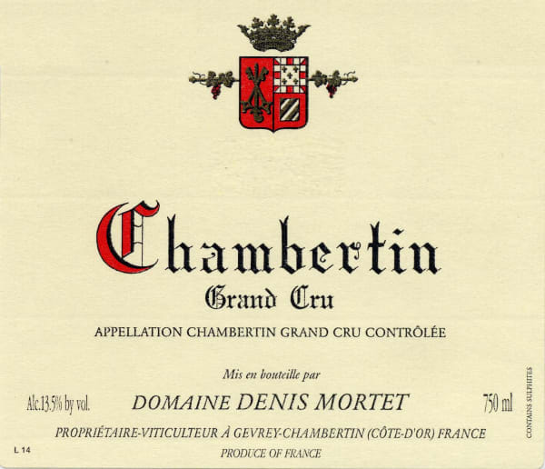 Rượu vang đỏ Denis Mortet Chambertin Grand Cru 2011