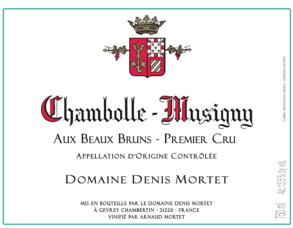 Rượu vang đỏ Denis Mortet Chambolle-Musigny Aux Beaux Bruns Premier Cru 2019