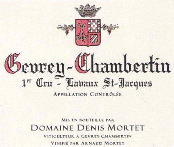 Rượu vang đỏ Denis Mortet Gevrey-Chambertin Lavaux St-Jacques Premier Cru 2010