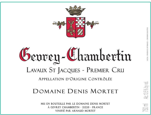 Rượu vang đỏ Denis Mortet Gevrey-Chambertin Lavaux St-Jacques Premier Cru 2018