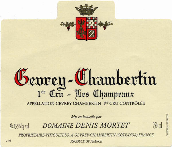 Rượu vang đỏ Denis Mortet Gevrey-Chambertin Les Champeaux Premier Cru 2009