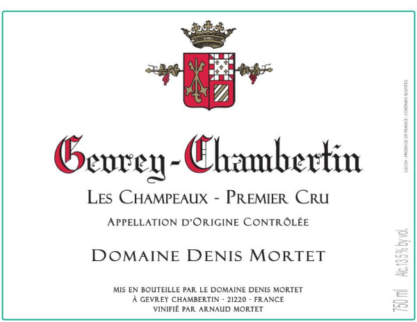 Rượu vang đỏ Denis Mortet Gevrey-Chambertin Les Champeaux Premier Cru 2019
