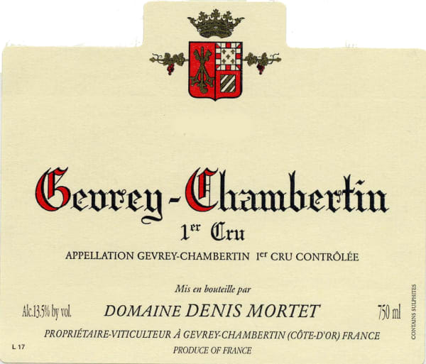 Rượu vang đỏ Denis Mortet Gevrey-Chambertin Premier Cru 2016